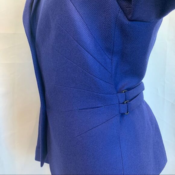 Akris Punto blue Wool blazer jacket Sz 10 NWOT - Picture 5 of 13
